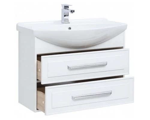 Тумба белый глянец 82,5 см Aquanet Остин 00203918