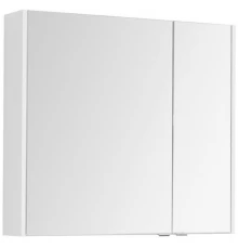 Зеркальный шкаф 82,5x75 см белый глянец L Aquanet Остин 00203924
