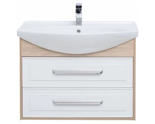 Тумба белый глянец/дуб сонома 82,5 см Aquanet Остин 00201724