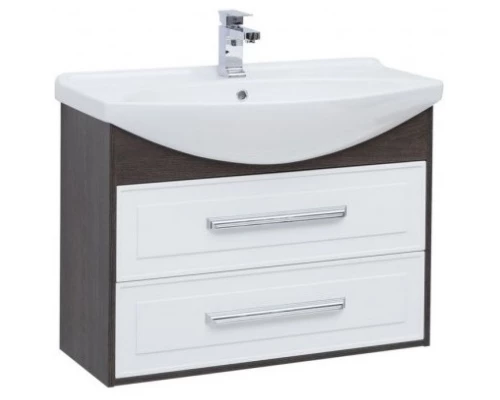 Тумба белый глянец/дуб кантербери 82,5 см Aquanet Остин 00200908