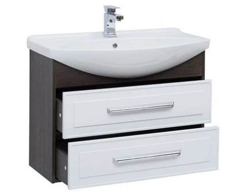 Тумба белый глянец/дуб кантербери 82,5 см Aquanet Остин 00200908