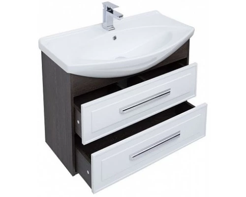 Тумба белый глянец/дуб кантербери 82,5 см Aquanet Остин 00200908