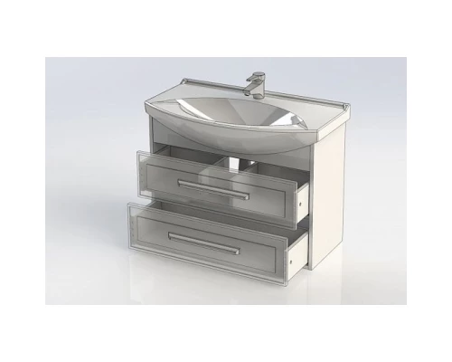 Тумба белый глянец/дуб кантербери 82,5 см Aquanet Остин 00200908