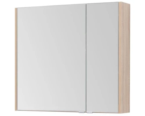 Зеркальный шкаф 82,5x75 см дуб сонома L Aquanet Остин 00201729
