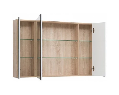 Зеркальный шкаф 116x75 см дуб сонома Aquanet Остин 00201726