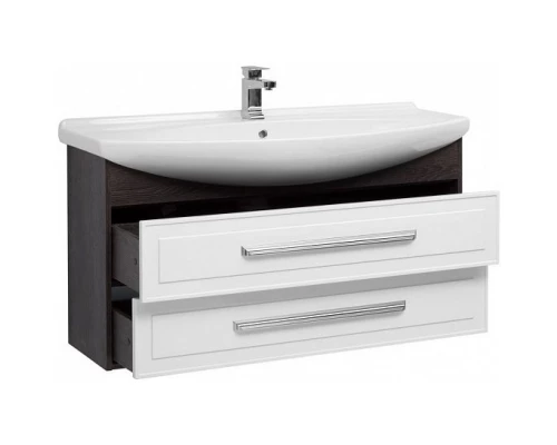 Тумба белый глянец/дуб кантербери 116 см Aquanet Остин 00201723