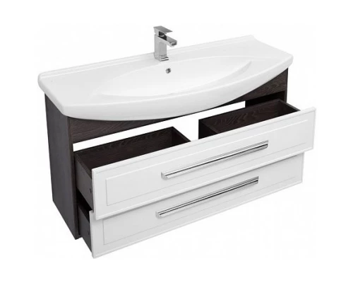 Тумба белый глянец/дуб кантербери 116 см Aquanet Остин 00201723