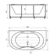 Акриловая ванна 180x95 см Aquatek Мелисса MEL180-0000006