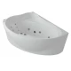 Акриловая гидромассажная ванна 158x119 см левая пневматическое управление стандартные форсунки Aquatek Альтаир