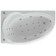 Акриловая гидромассажная ванна 150x95 см левая пневматическое управление плоские форсунки Aquatek Бетта-150