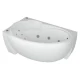 Акриловая гидромассажная ванна 150x95 см левая пневматическое управление премиум форсунки Aquatek Бетта-150