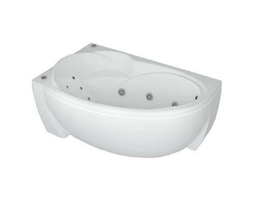 Акриловая гидромассажная ванна 170x97 см левая пневматическое управление стандартные форсунки Aquatek Бетта-170
