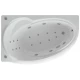 Акриловая гидромассажная ванна 170x97 см левая пневматическое управление премиум форсунки Aquatek Бетта-170
