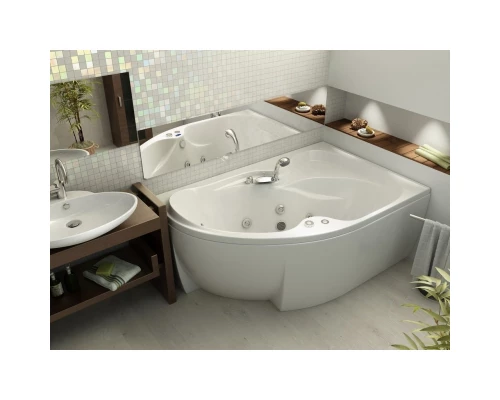 Акриловая гидромассажная ванна 170x105 см правая пневматическое управление стандартные Aquatek Акватек Вега-170