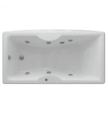 Акриловая гидромассажная ванна 170x75 см пневматическое управление стандартные форсунки Aquatek Феникс-170