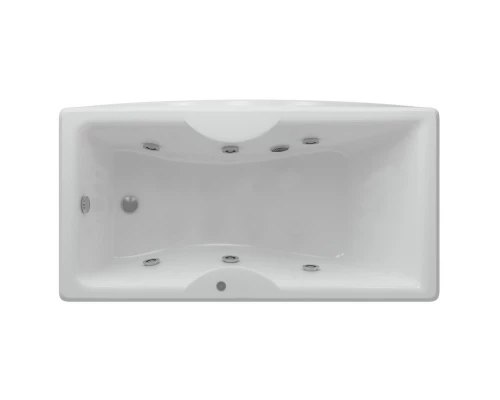 Акриловая гидромассажная ванна 170x75 см пневматическое управление стандартные форсунки Aquatek Феникс-170