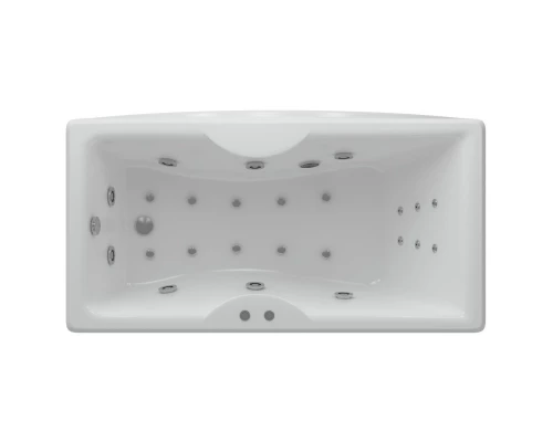 Акриловая гидромассажная ванна 170x75 см пневматическое управление стандартные форсунки Aquatek Феникс-170