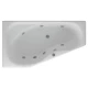 Акриловая гидромассажная ванна 170x95 см левая пневматическое управление премиум форсунки Aquatek Медея