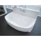 Акриловая гидромассажная ванна 180x95 см пневматическое управление плоские форсунки Aquatek Мелисса