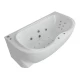 Акриловая гидромассажная ванна 180x95 см пневматическое управление премиум форсунки Aquatek Мелисса