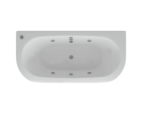 Акриловая гидромассажная ванна 190x90 см пневматическое управление стандартные форсунки Aquatek Морфей