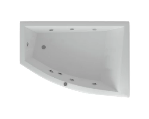 Акриловая гидромассажная ванна 180x125 см правая пневматическое управление стандартные форсунки Aquatek Оракул