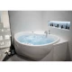 Акриловая гидромассажная ванна 150x150 см пневматическое управление плоские форсунки Aquatek Эпсилон