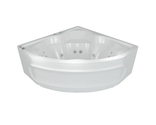 Акриловая гидромассажная ванна 164x164 см пневматическое управление плоские форсунки+спинной массаж 12 форсунок Aquatek Сириус