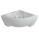 Акриловая гидромассажная ванна 156x156 см пневматическое управление стандартные форсунки Aquatek Поларис 2