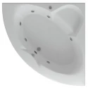Акриловая гидромассажная ванна 156x156 см пневматическое управление плоские форсунки Aquatek Поларис 2 Акриловая гидромассажная ванна 156x156 см пневматическое управление плоские форсунки Aquatek Поларис 2