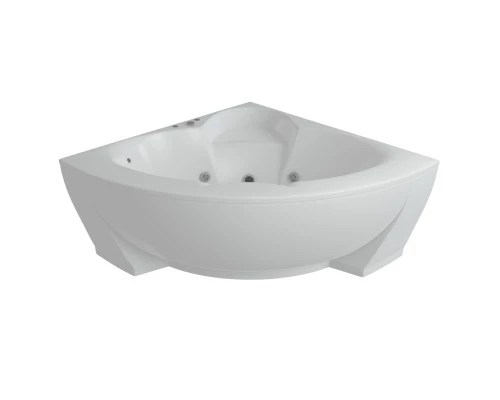Акриловая гидромассажная ванна 156x156 см пневматическое управление плоские форсунки Aquatek Поларис 2