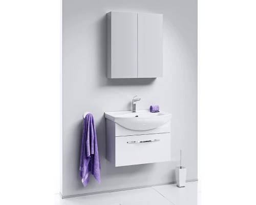 Зеркальный шкаф 60х70 см белый глянец Aqwella MC.04.06