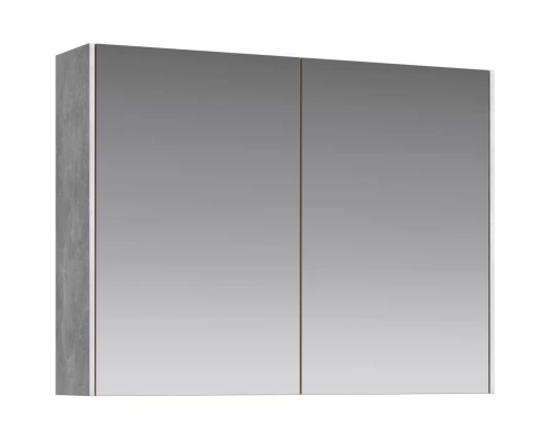 Зеркальный шкаф 80х60 см бетон светлый Aqwella 5 Stars Mobi MOB0408/MOB0717BS/Z