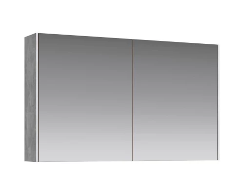 Зеркальный шкаф 100х60 см бетон светлый Aqwella 5 Stars Mobi MOB0410/MOB0717BS/Z