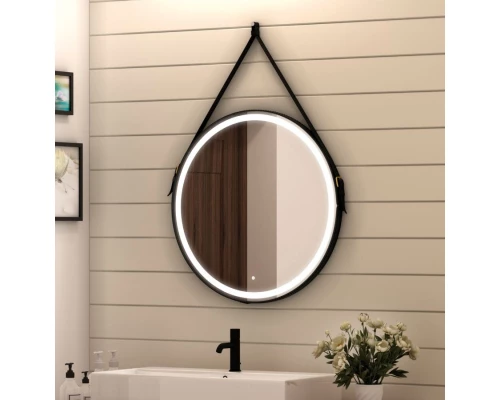 Зеркало 65x65 см Art&Max Milan AM-Mil-650-DS-F-Nero