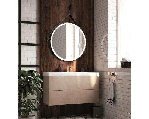 Зеркало 100x100 см Art&Max Milan AM-Mil-1000-DS-F-Nero