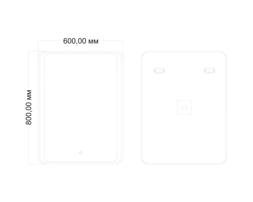 Зеркало 60x80 см Art&Max Elegant AM-Ele-600-800-DS-F