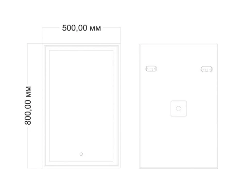 Зеркало 50x80 см Art&Max Zoe AM-Zoe-500-800-DS-F
