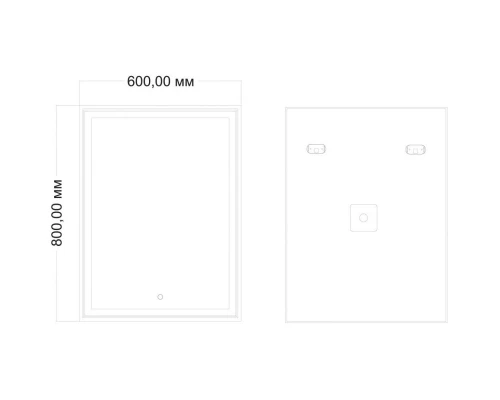 Зеркало 60x80 см Art&Max Zoe AM-Zoe-600-800-DS-F