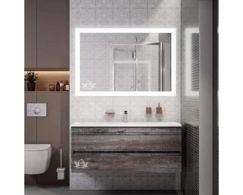 Зеркало 120x70 см Art&Max Soli AM-Sol-1200-700-DS-F-H