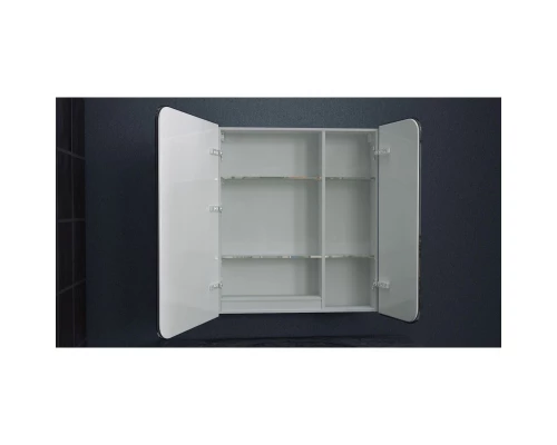 Зеркальный шкаф 80x80 см белый L Art&Max Verona AM-Ver-800-800-2D-L-DS-F