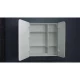 Зеркальный шкаф 80x80 см белый L Art&Max Verona AM-Ver-800-800-2D-L-DS-F