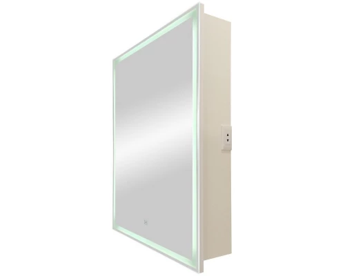 Зеркальный шкаф 60x80 см белый L Art&Max Techno AM-Tec-600-800-1D-L-DS-F