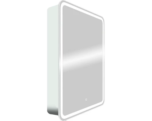 Зеркальный шкаф 55x80 см белый матовый R Art&Max Platino AM-Pla-550-800-1D-R-DS-F