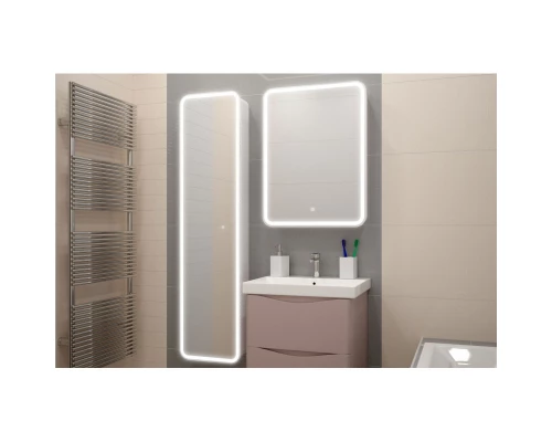 Зеркальный шкаф 60x80 см белый матовый R Art&Max Platino AM-Pla-600-800-1D-R-DS-F