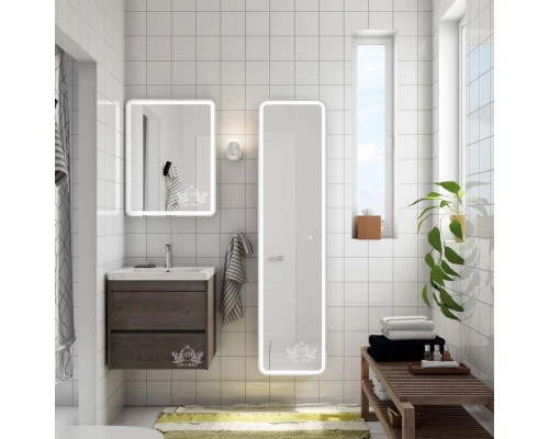 Зеркальный шкаф 60x80 см белый матовый R Art&Max Platino AM-Pla-600-800-1D-R-DS-F