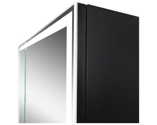 Зеркальный шкаф 100x80 см черный матовый Art&Max Techno AM-Tec-1000-800-2D-F-Nero