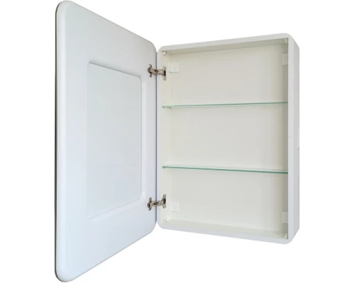Зеркальный шкаф 60x80 см белый матовый L Art&Max Platino AM-Pla-600-800-1D-L-DS-F