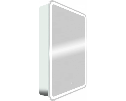 Зеркальный шкаф 60x80 см белый матовый L Art&Max Platino AM-Pla-600-800-1D-L-DS-F