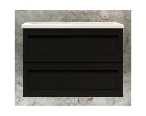 Тумба Nero Matt 89,8 см Art&Max Platino AM-Platino-900-2C-SO-NM